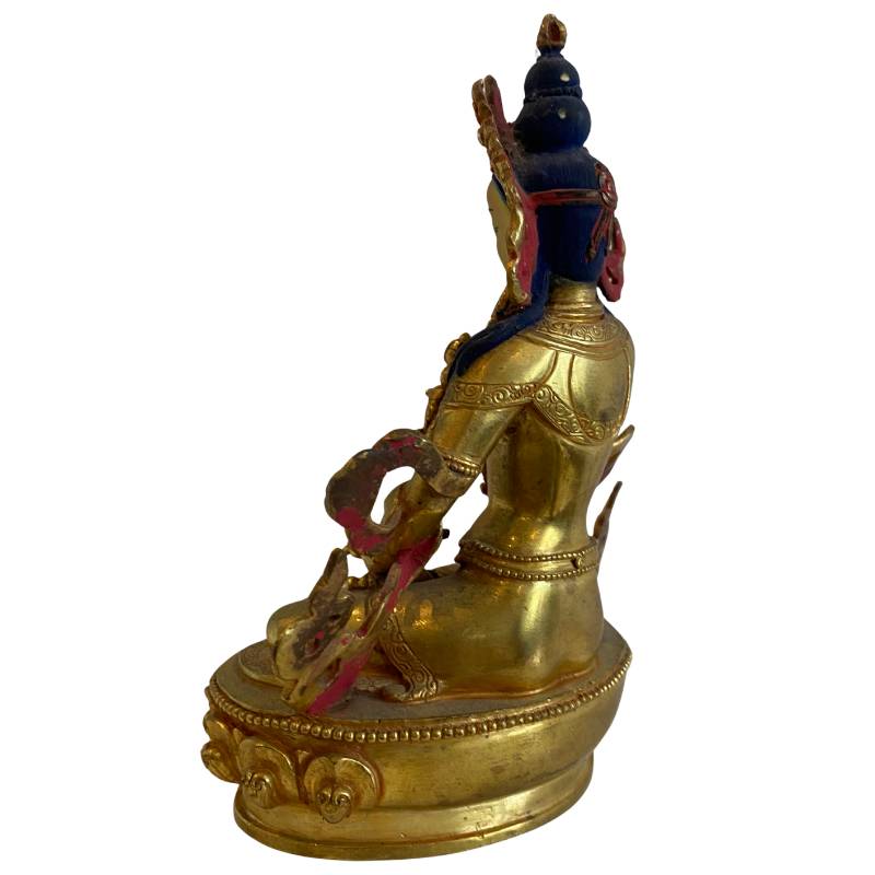 Nepalese Tara statue in bronze with antique gilding
