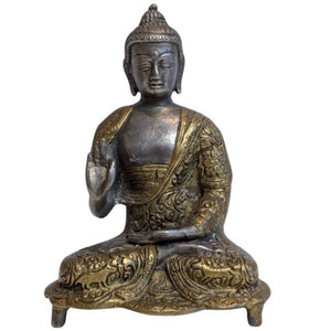 Statue antique de Bouddha tibétain – Vitarka Mudra