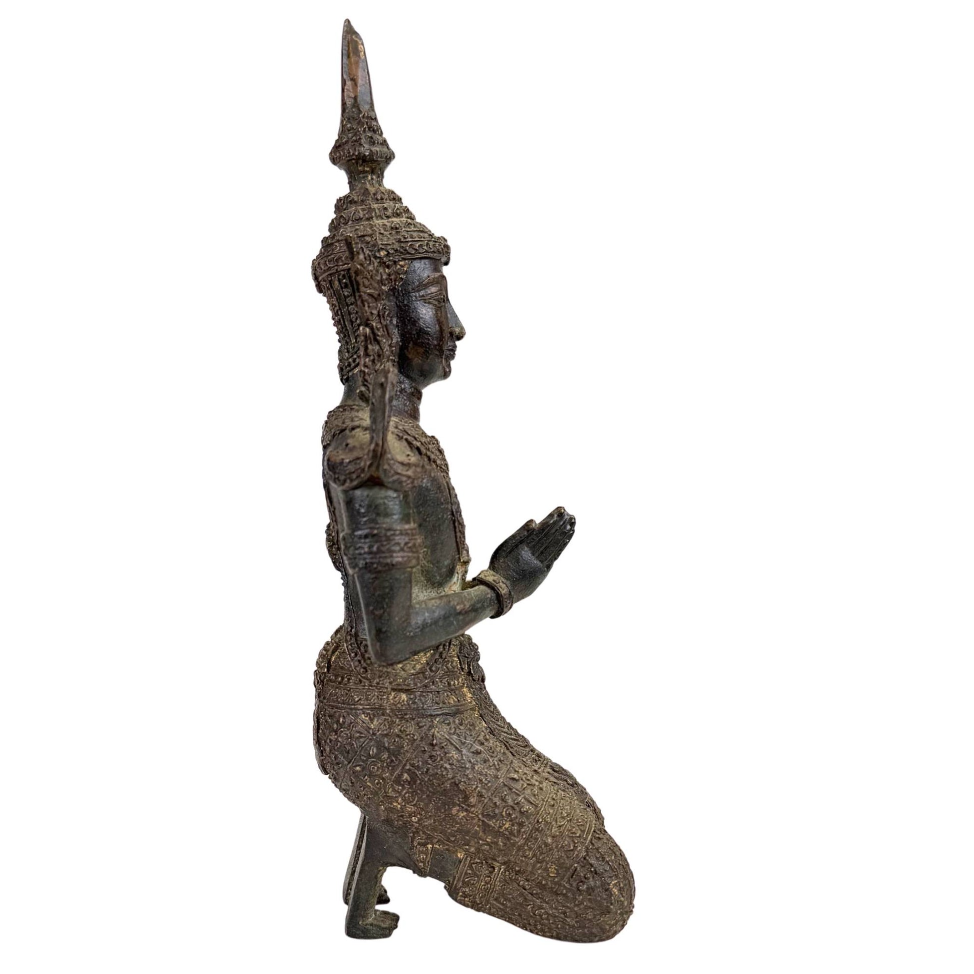 antique Asian art sculpture bronze casting