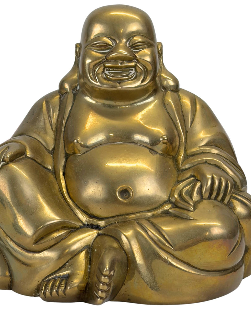 Budai en bronze antique — Fin de la dynastie Qing (vers 1880-1912)