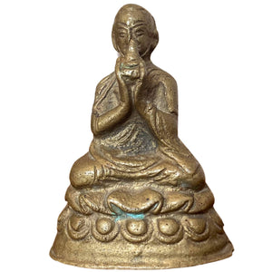 Le Maître murmurant – Mahasiddha de bronze du musée – Mongolie