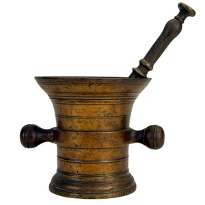 A Dutch Bronze Mortar and Pestle – 17th Century