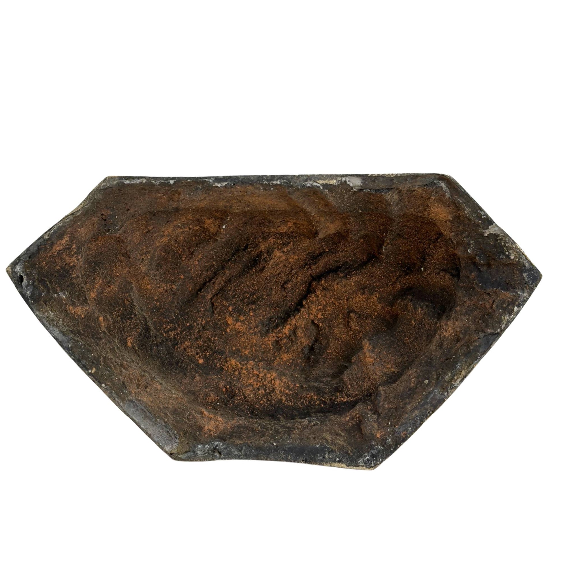 Antique crowned Buddha sculpture with royal iconography