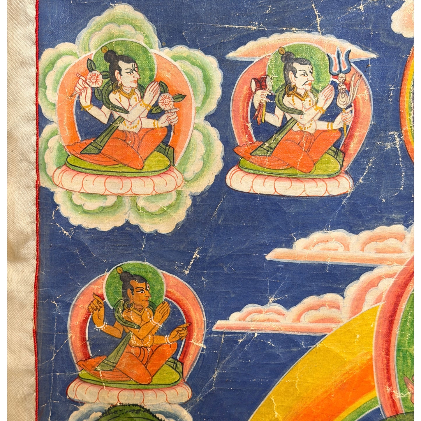 Antique Rakta Tara paubha from Nepal, 19th century