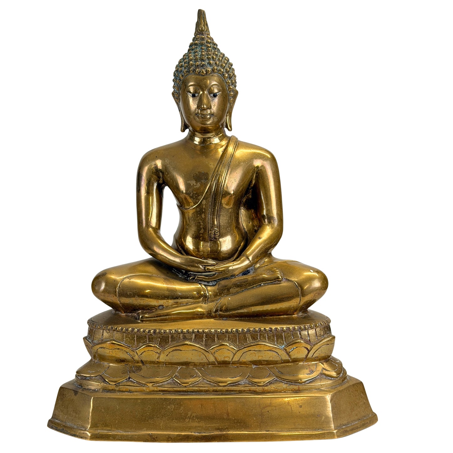 Antieke Thaise Rattanakosin Shakyamuni Boeddha, vooraanzicht