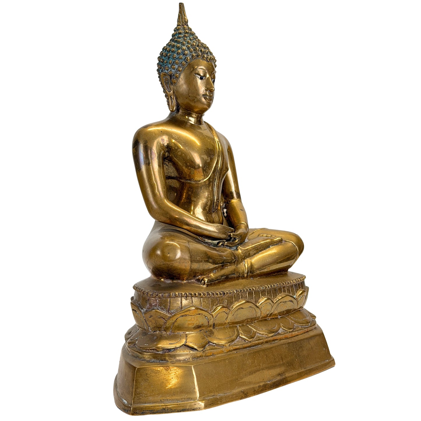 Thaise Shakyamuni Boeddha schuin van rechts
