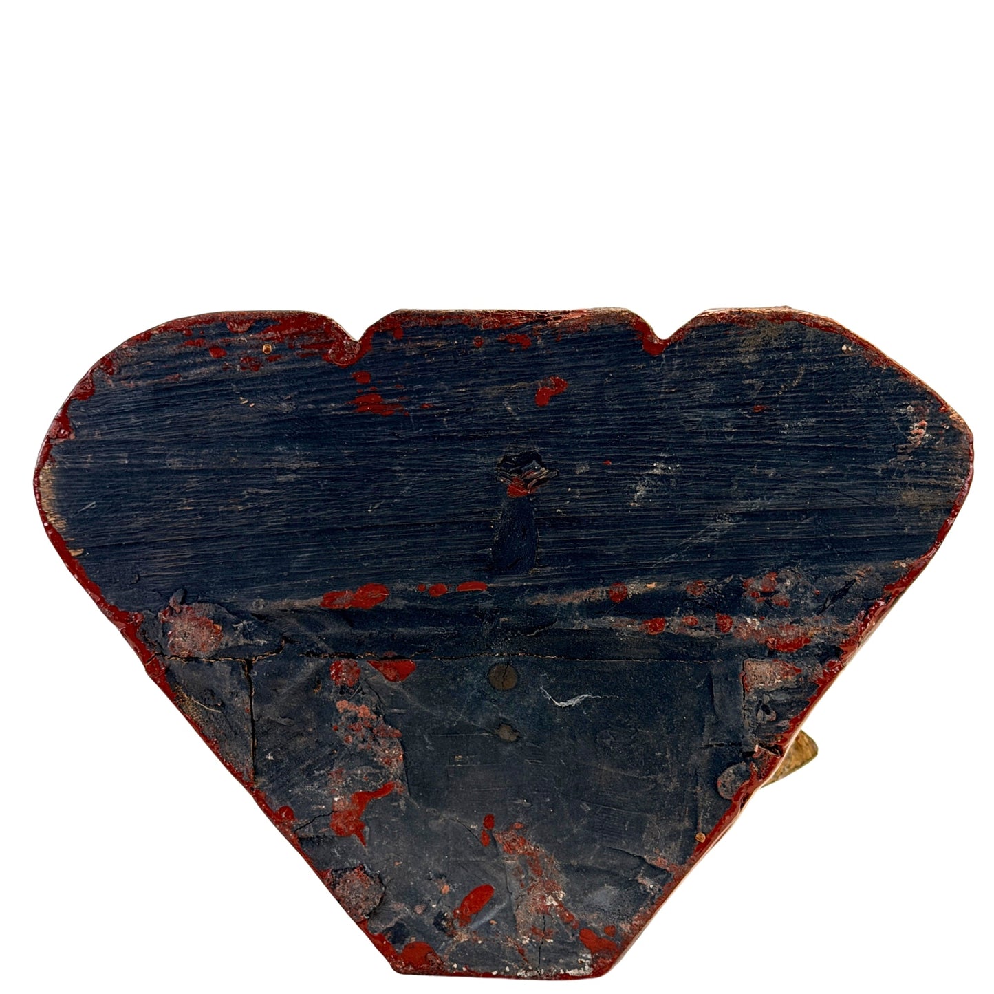Underside of the red-lacquered wooden base, SKU 738