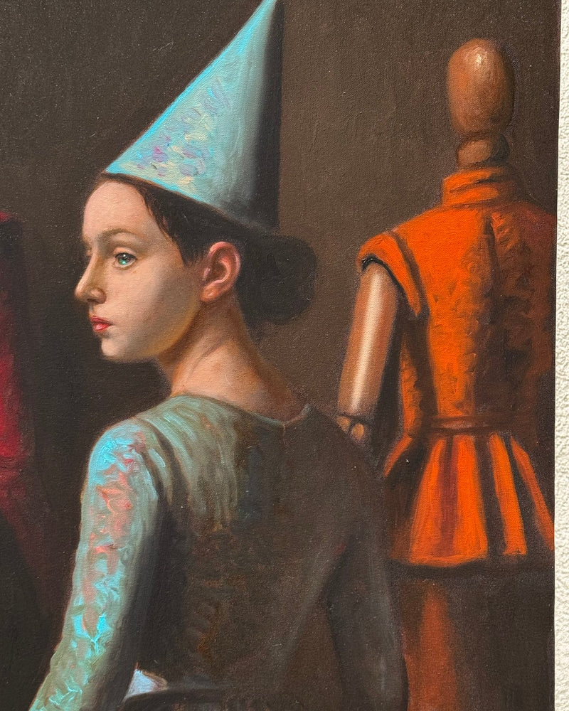 Antonio Sciacca – « Senza Titolo » – Peinture à l'huile originale – 75x50