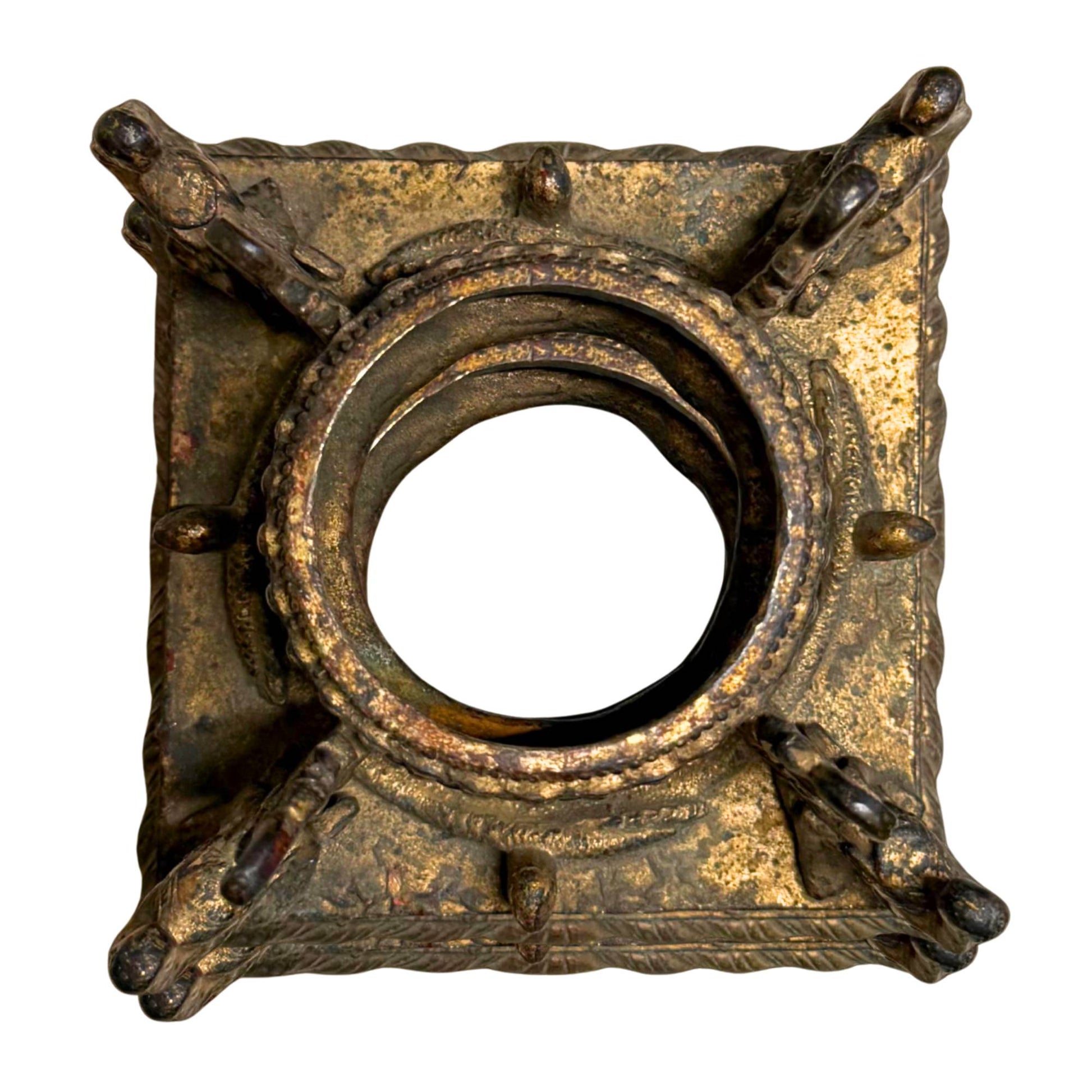 Architectural Nepalese temple bronze Swayambhunath model audit