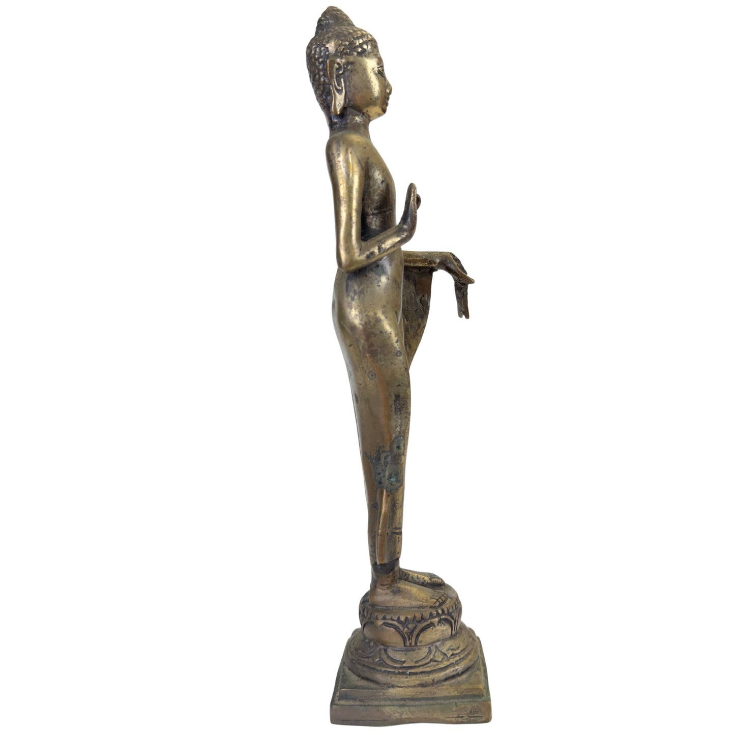 Authentic bronze statue symbolizes spiritual protection and courage.