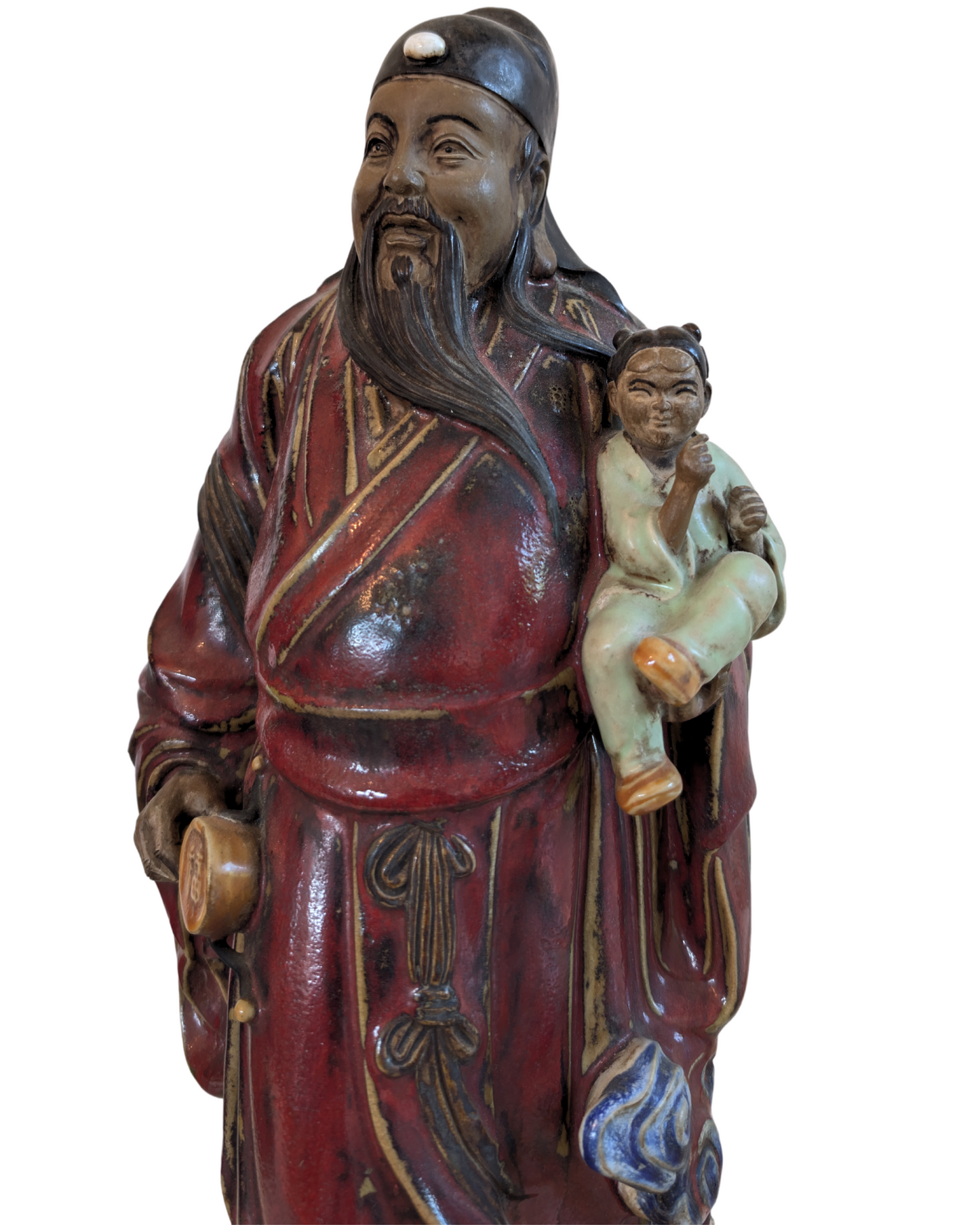 Authentic Chinese pottery from the Republican period with original pigments.