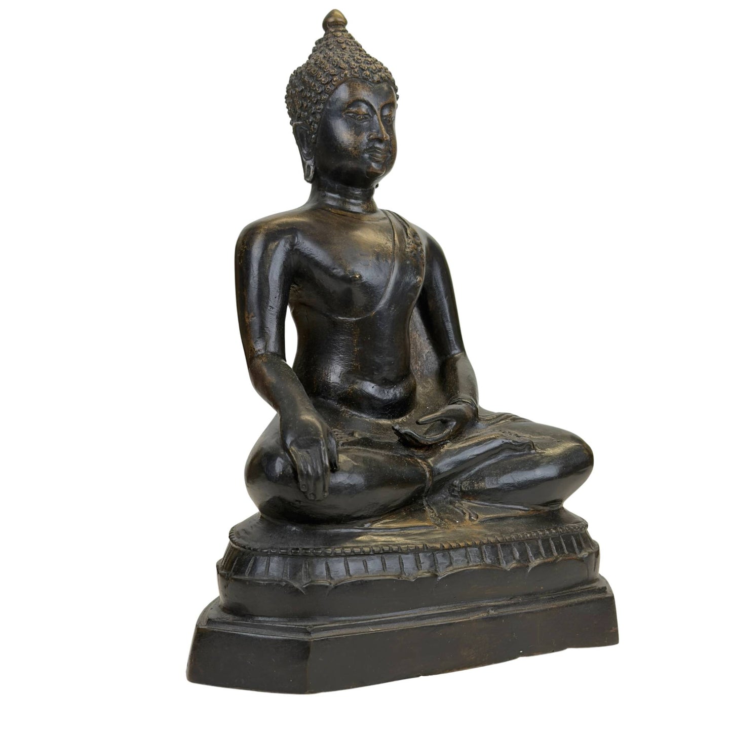 Authentic Thai bronze Buddha statue in Rattanakosin style