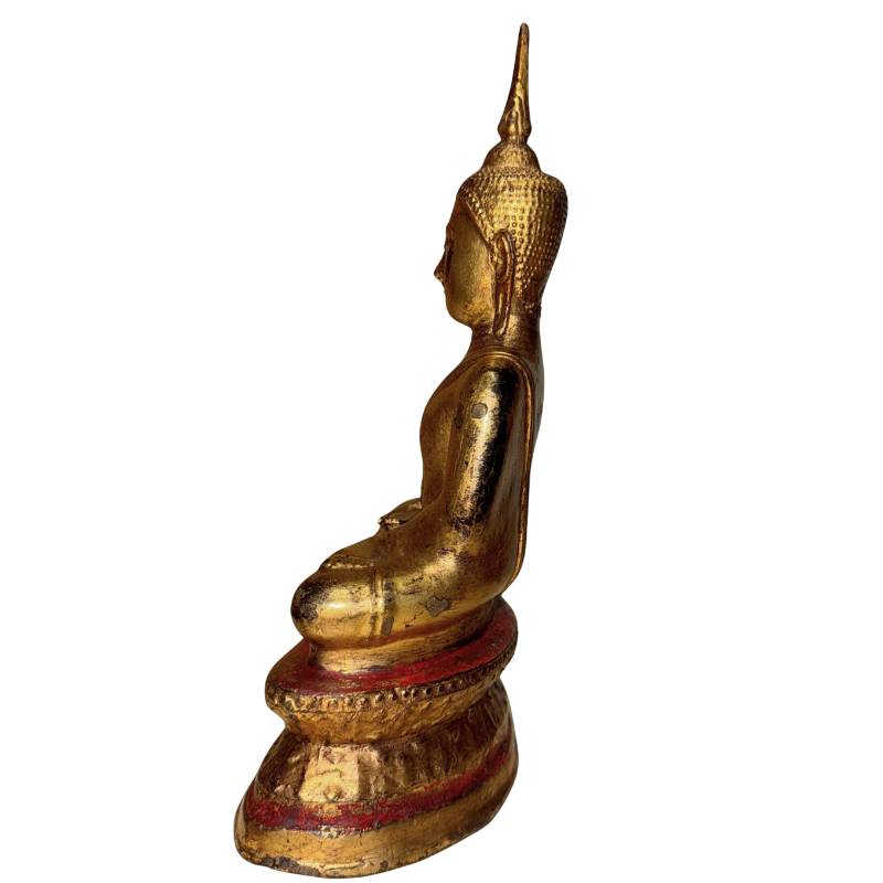 Authentic casting core and oxidation on the inside, antique bronze