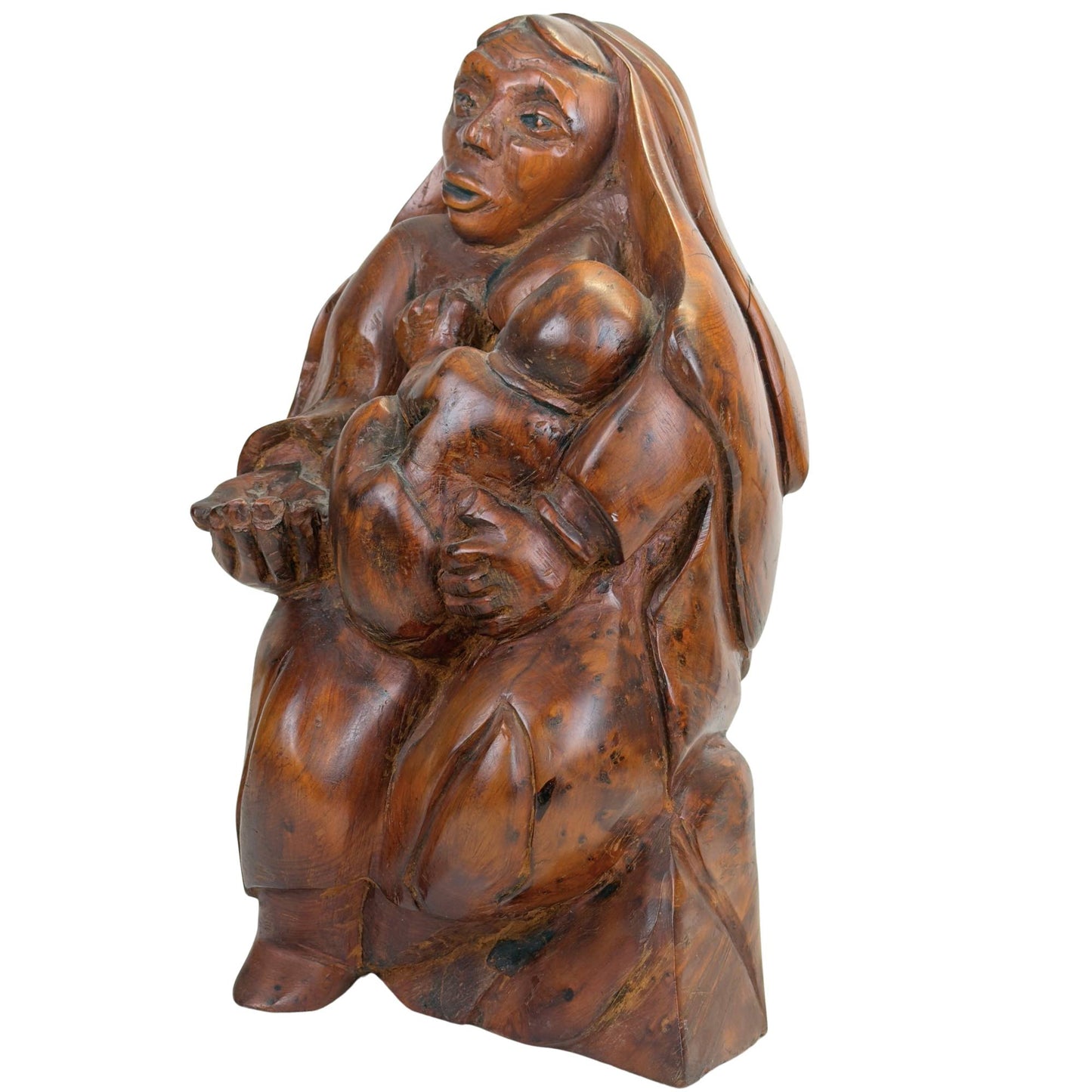 Authentic wooden Madonna and Child for collectors of religious art