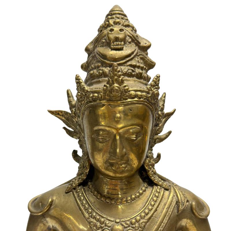 Avalokiteshvara bodhisattva on a lotus foot from Nepalese spring tradition