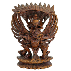 Vintage Balinese Garuda Sculpture – Indonesian Mythological Wood Carving