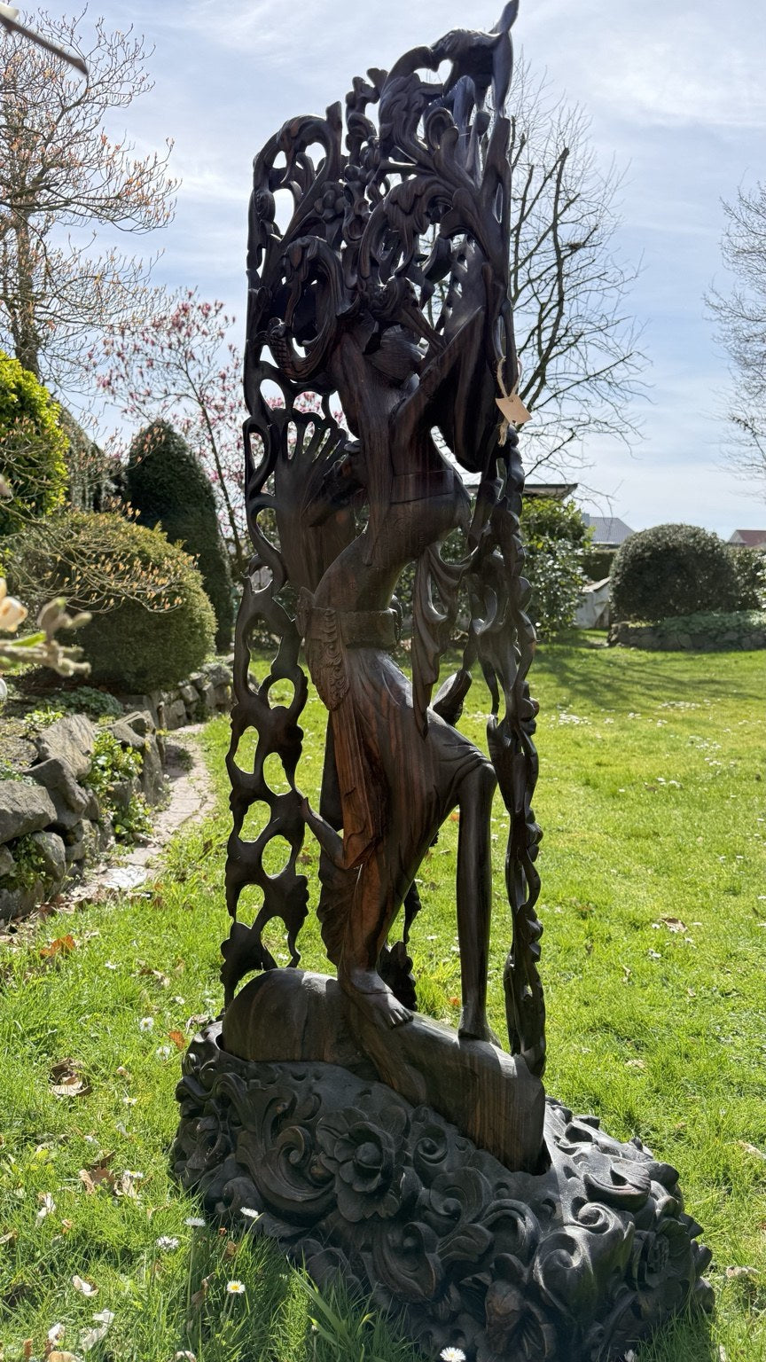 Monumental Balinese Coromandel Statue – 137 cm – Pita Maha Style