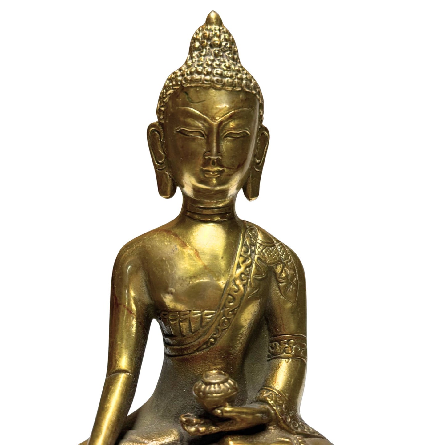 Bhumisparsha Buddha in bronze as a symbol of the moment of enlightenment