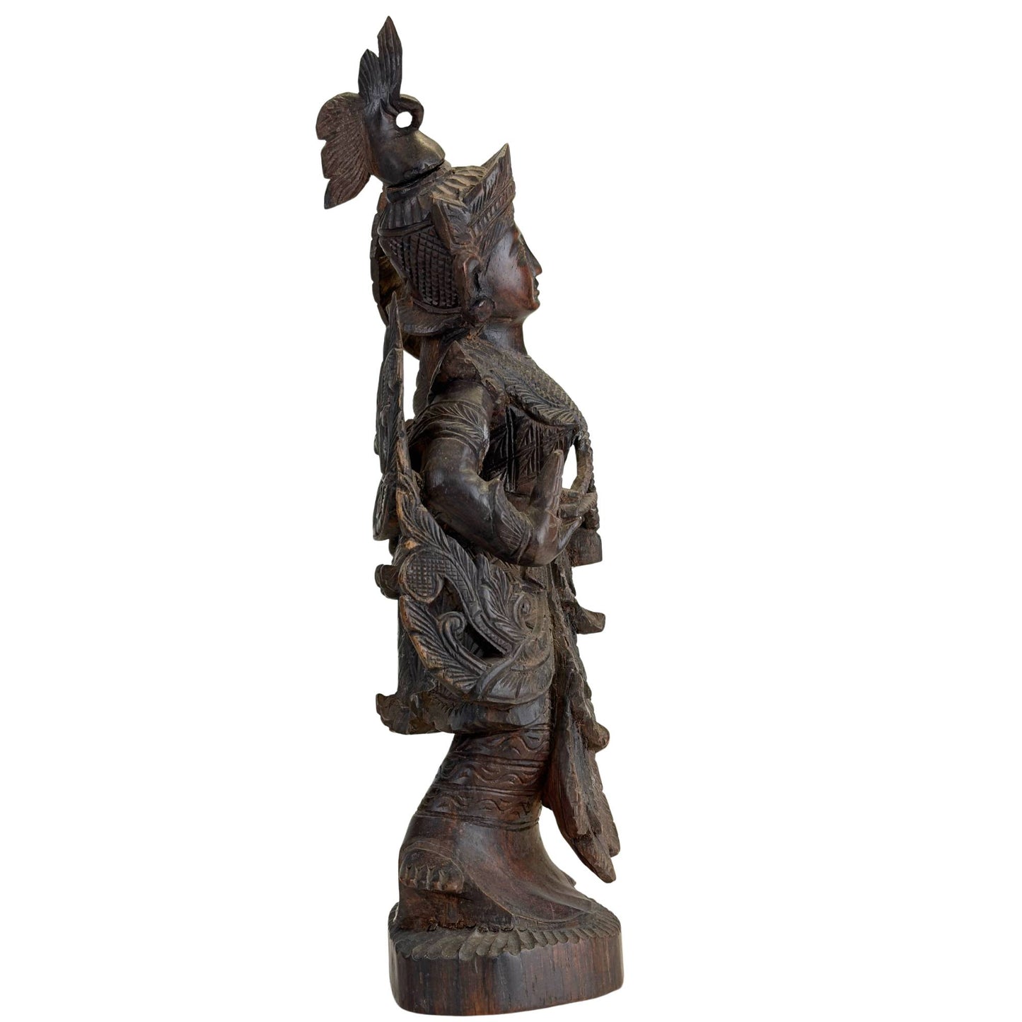 Burmese Kinnari with finely openwork wings