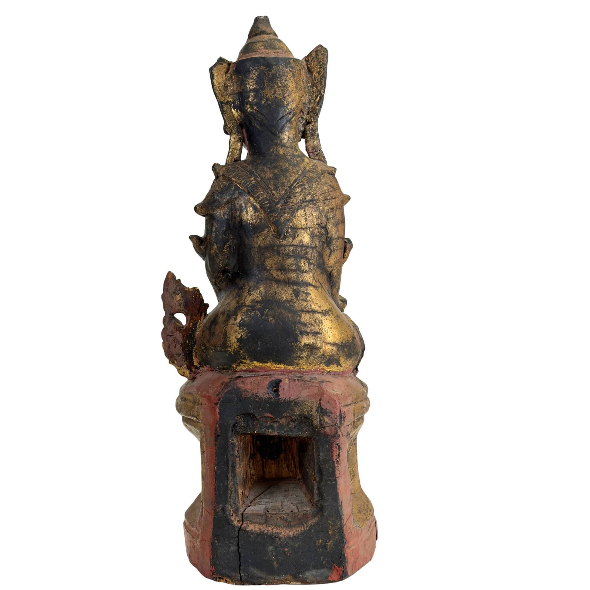 Burmese Nat spirit with remnants of original gilding