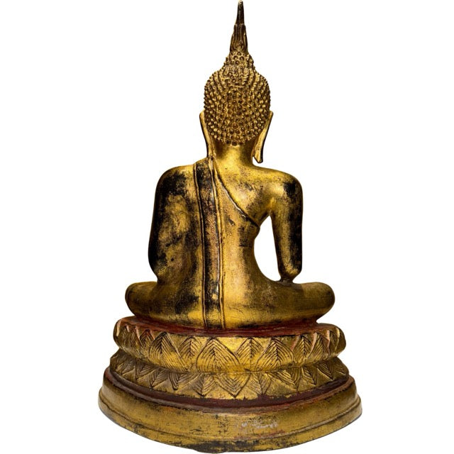 Buddha in an earth-touching posture from Thailand as a symbol of inner strength and steadfastness