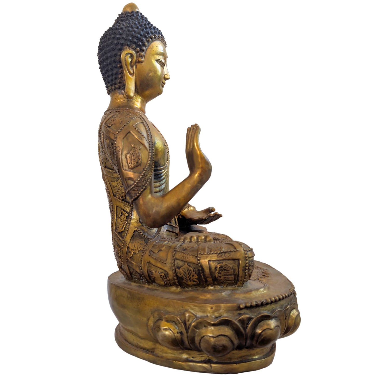 Buddha statue meaning Vitarka Mudra gesture of teaching