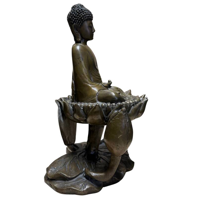 Bronze Buddha statue as a symbol of inner peace, focus, and clarity