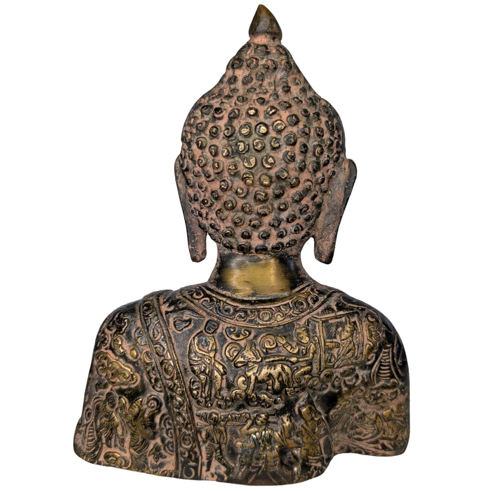 The bust as a spiritual centerpiece for a meditation room or home altar.
