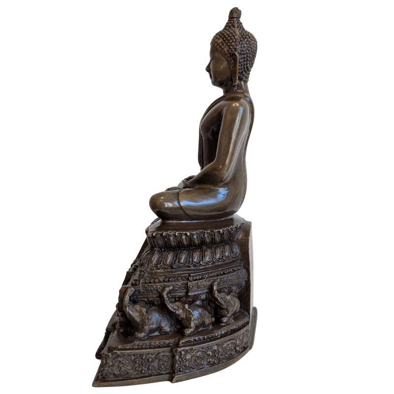 Bronze Buddha sculpture in Dhyana Mudra