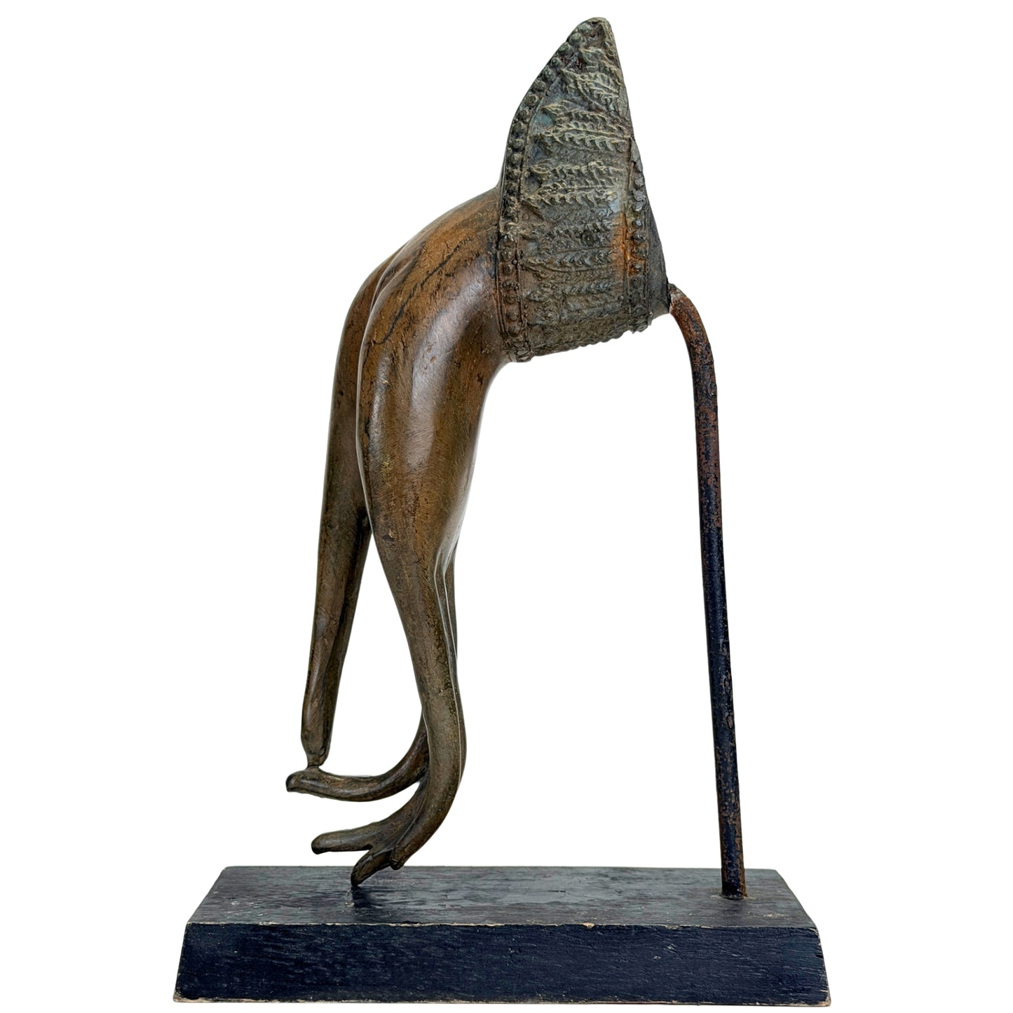 Antique Buddha hand with elegant long fingers from Thailand