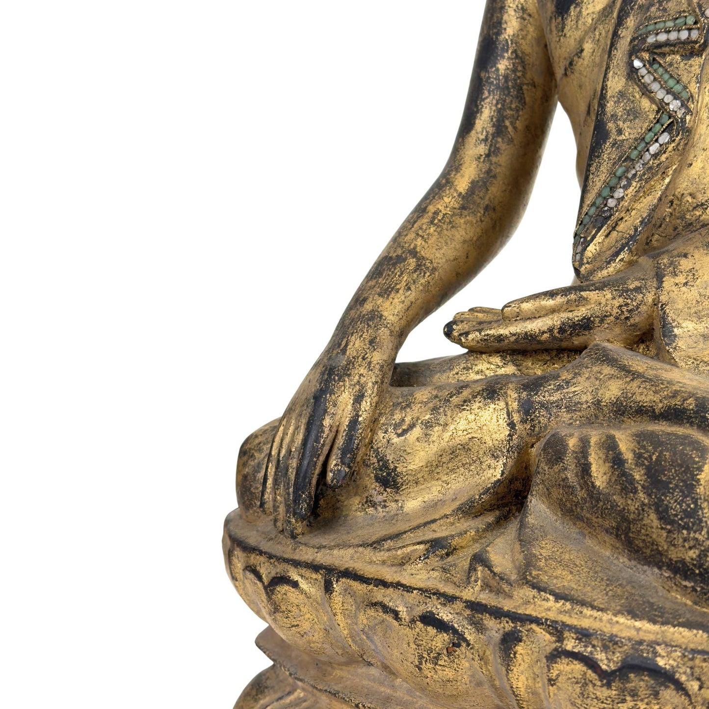 Buddha from Myanmar in traditional temple art
