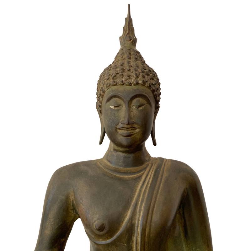 Historic Thai Buddha statue originating from a temple environment