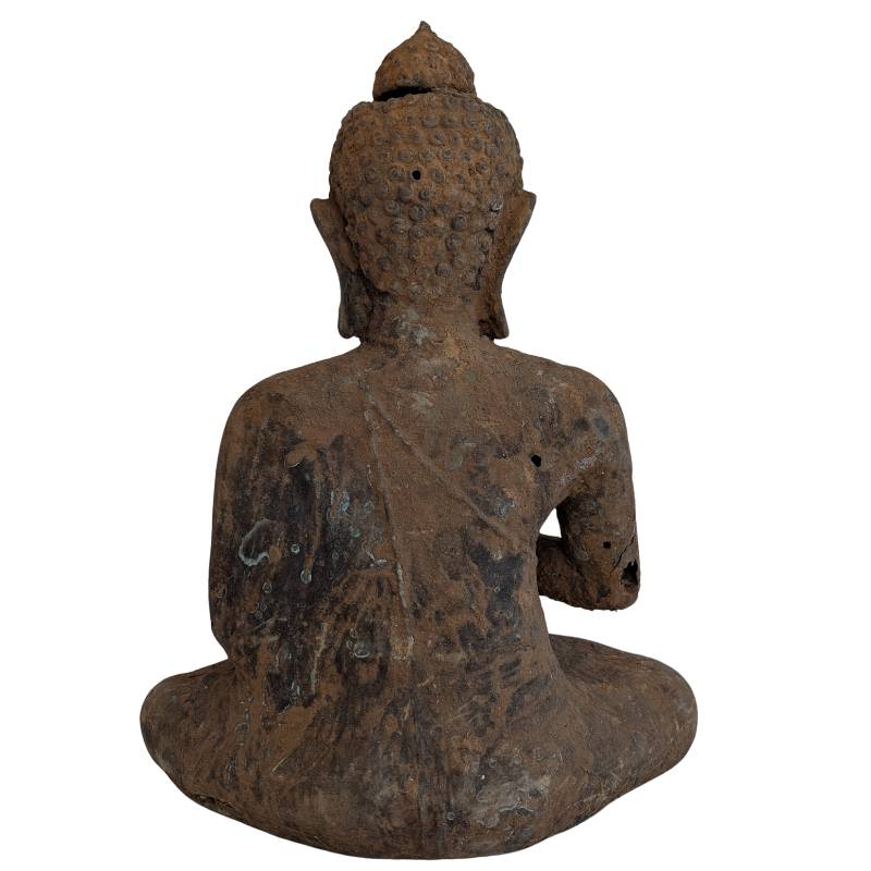 Bronze Buddha statue Southeast Asia Burma 18th century meditation