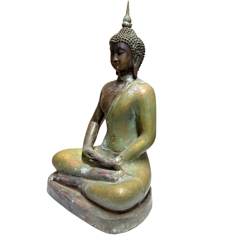 Chinese Buddha statue with Yongle marking in bronze