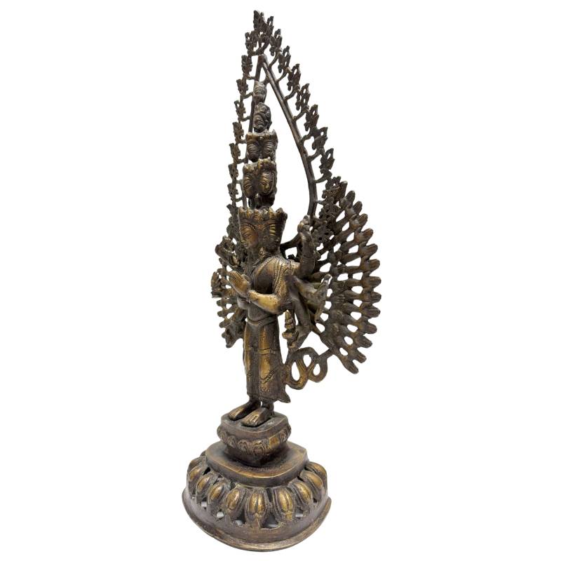 Bronze Buddhist Avalokiteshvara sculpture from the Himalayas