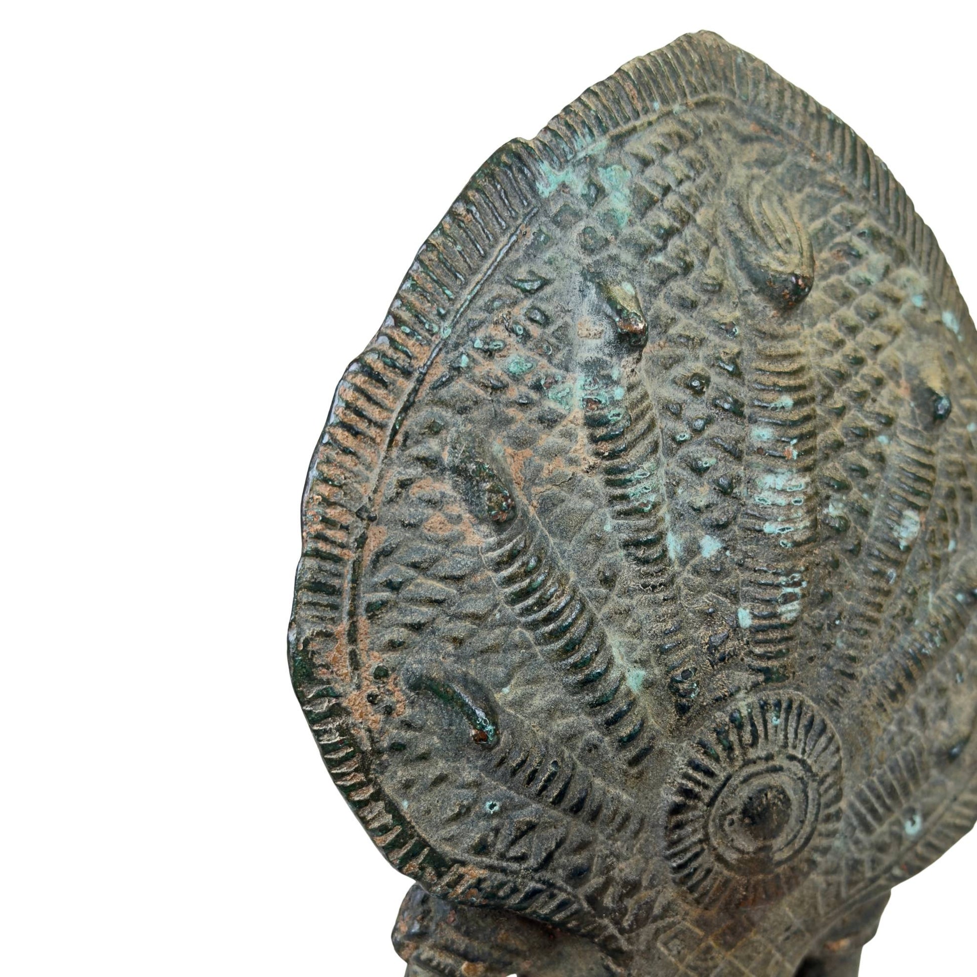 The legend of Naga King Mucalinda in high-quality solid bronze.