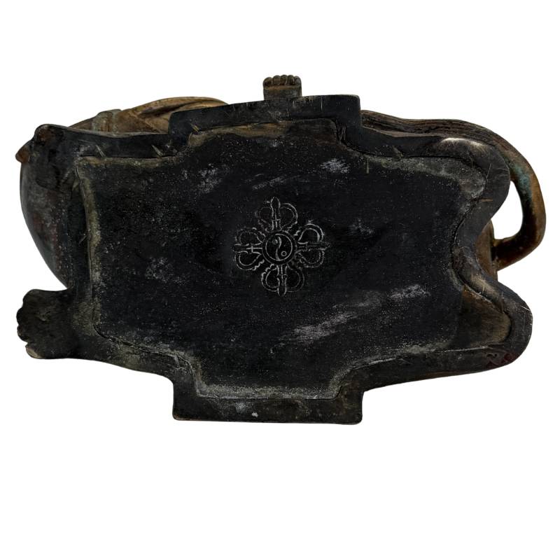 Bronze Arhat on Dano from the Himalayas as a collector's item