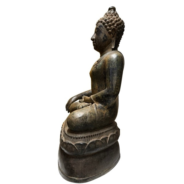 Bronze Buddha statue for protection, clarity, and positive energy in the home