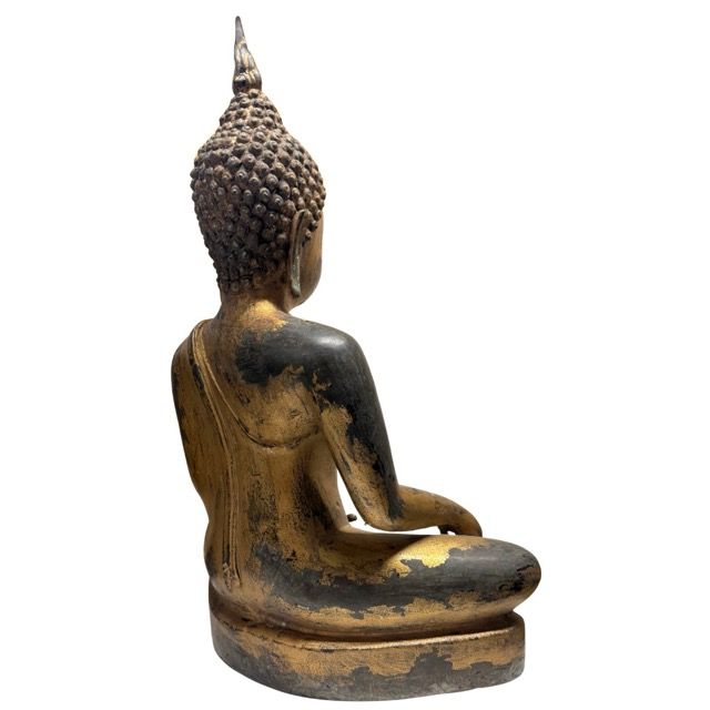 Bronze Buddha statue in classic Thai style