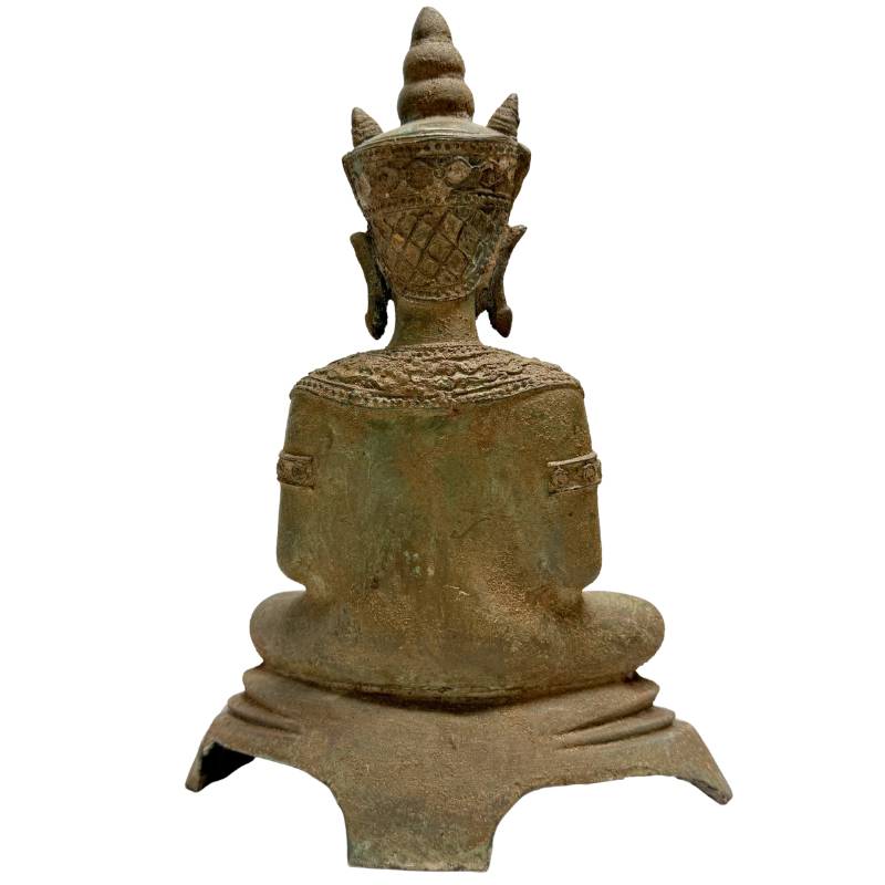 bronze Buddha statue Southeast Asia compact size tranquility