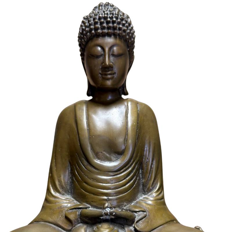 Bronze Buddha on a lotus base by 1stbuddha, a symbol of peace and spiritual depth