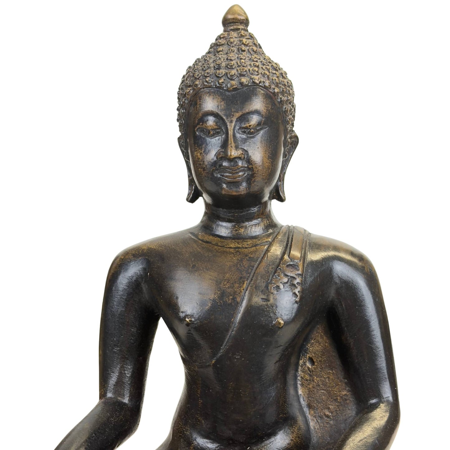 Bronze Buddha with a serene and timeless appearance