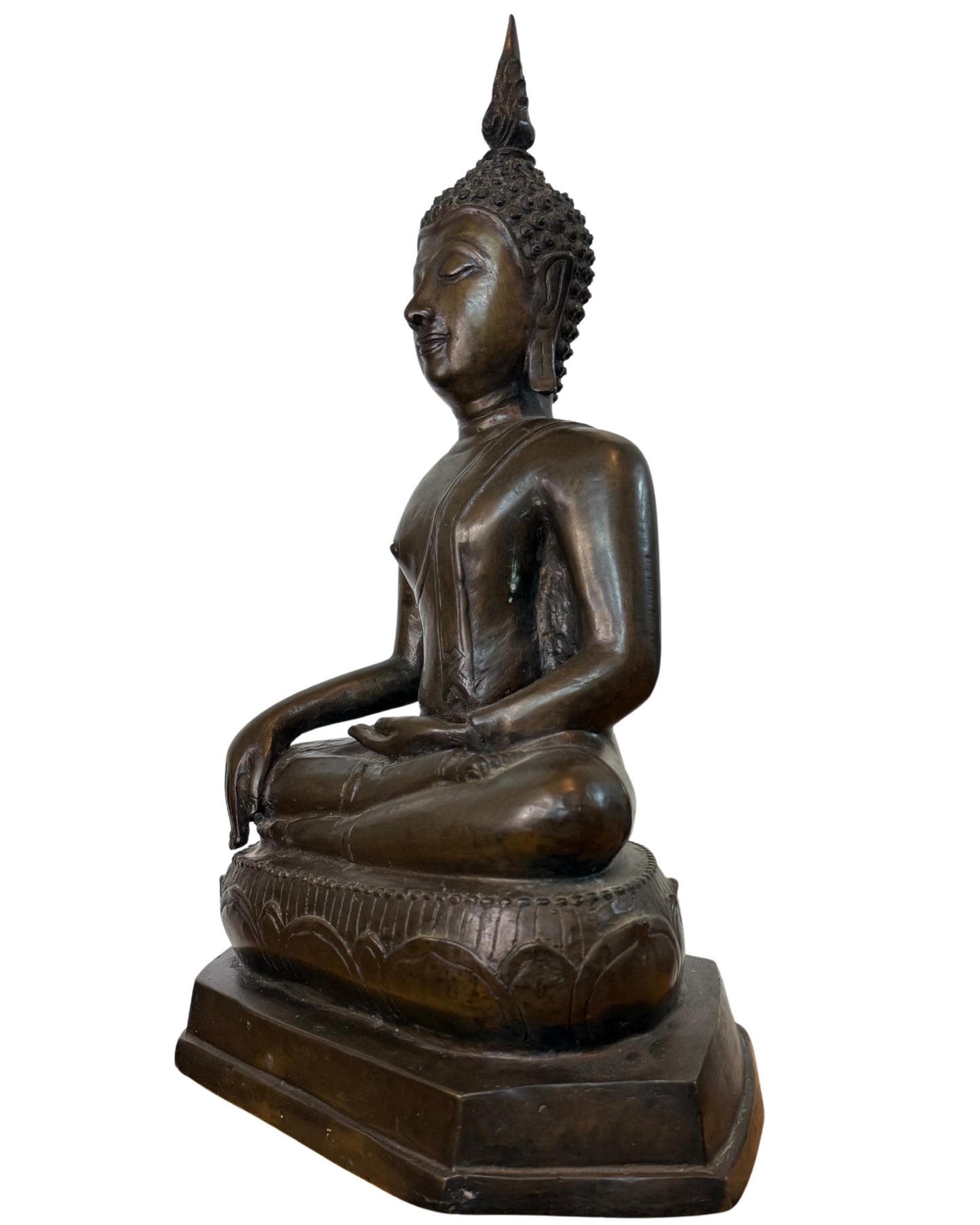 Bronze Buddha Thailand 55 cm interior and meditation statue