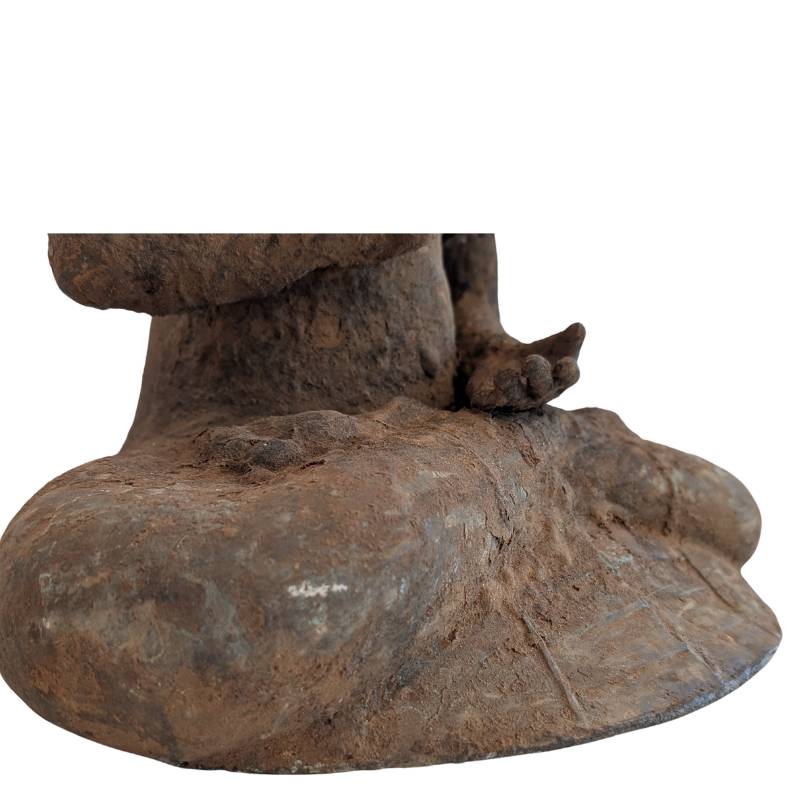 Bronze Buddha statue Burma temple art antique meditation mudra