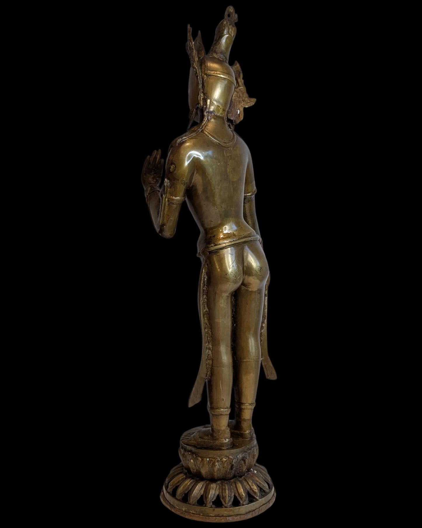 bronze Tara statue 78 cm Himalayan Buddhist art large format
