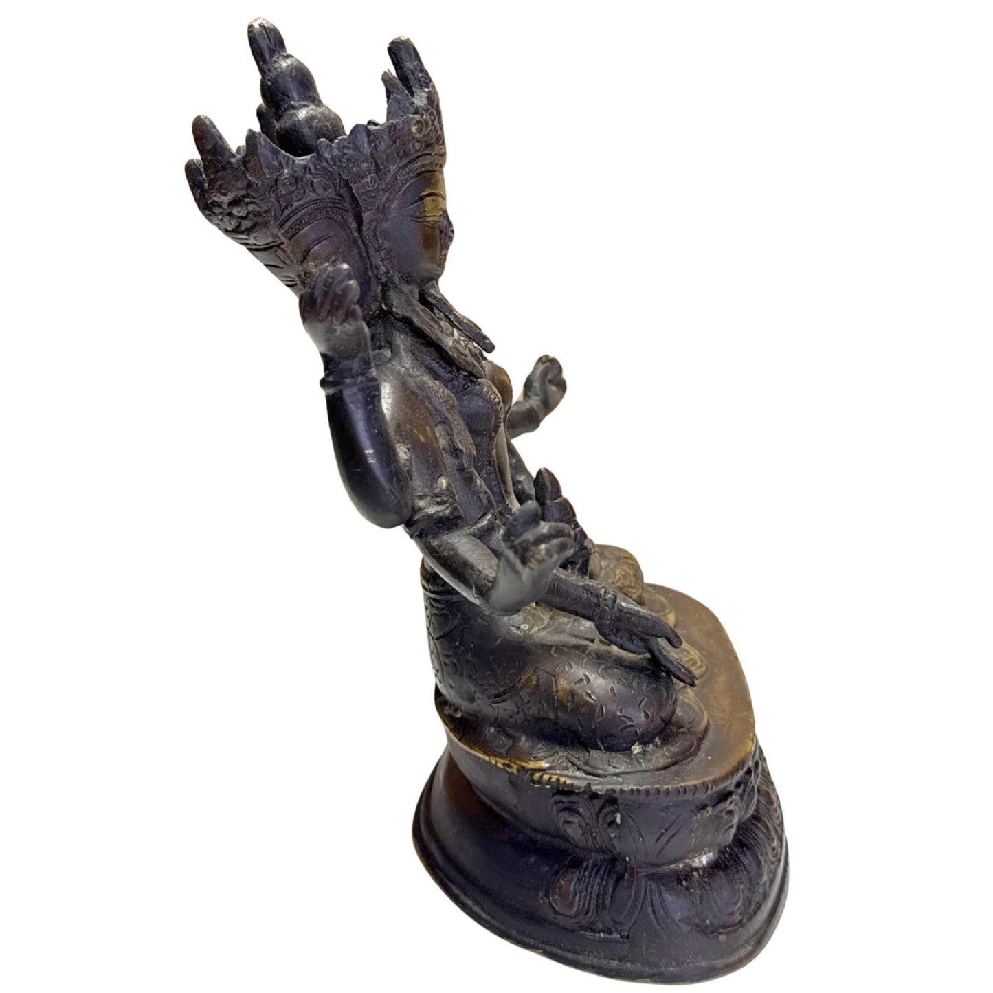 Bronze Ushnishavijaya longevity goddess with protective Buddhist symbolism