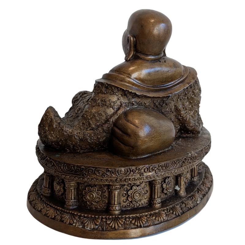 Bronze Budai statue from China with natural patina