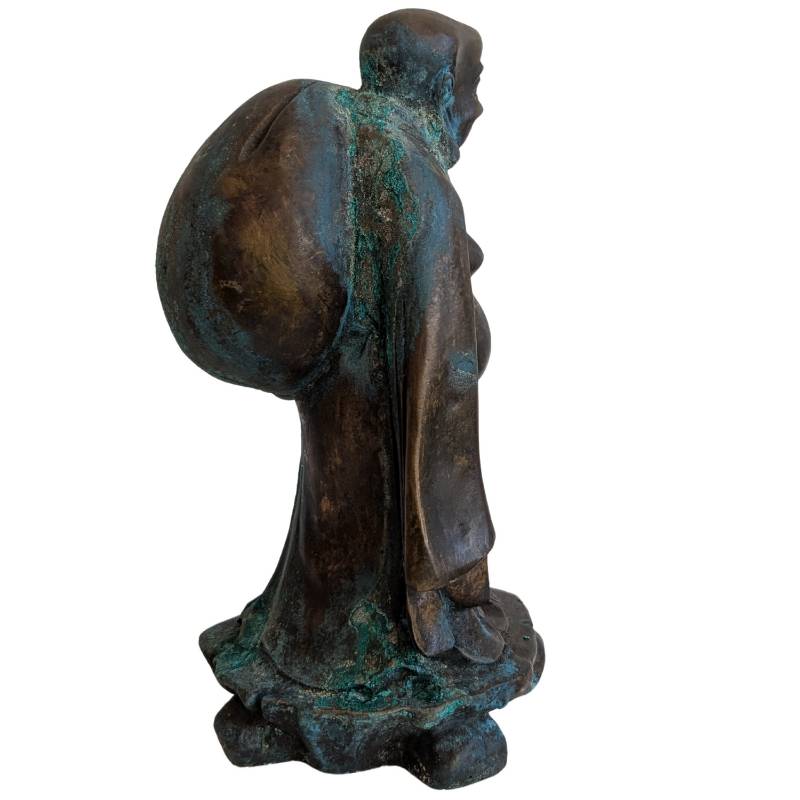 Bronze Budai temple statue from China