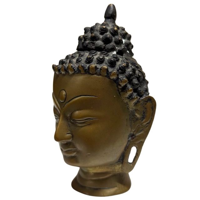 Chinese antique Buddha head in bronze