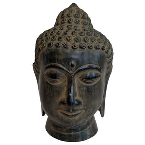 Tête de Bouddha en bronze chinois – lot 095